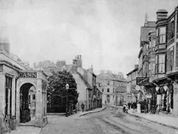 Click to view image High Street shops in the 1800s