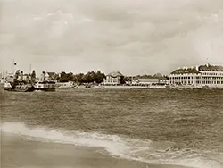 Click to view image The Sandbanks Ferry in 1952