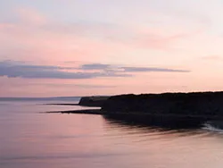 Click to view image Sunset at Kimmeridge Bay