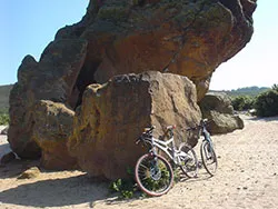 Click to view image Agglestone Rock and Bikes