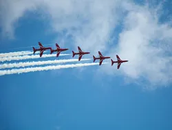 Click to view image Red Arrows Display