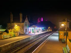 Click to view image Castle in Purple from the Railway Station