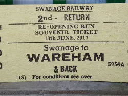 First Regular Train to Wareham - Ref: VS1776