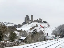 Corfe Castle from the Station - Ref: VS1842