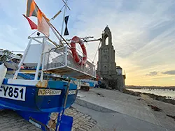 Click to view image Fishing Boat and the Clock Tower