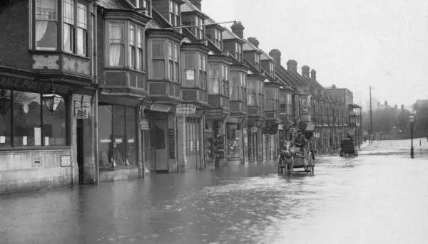 History Image for Swanage Flooded