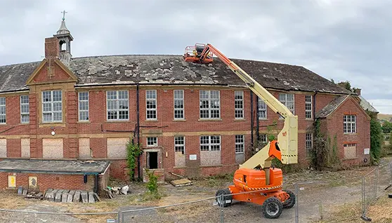 History Image for Demolition of Swanage Grammar School