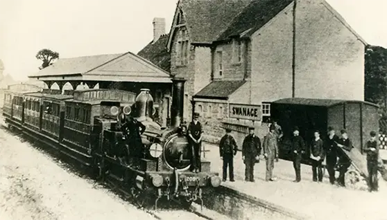 History Image for Swanage railway opened