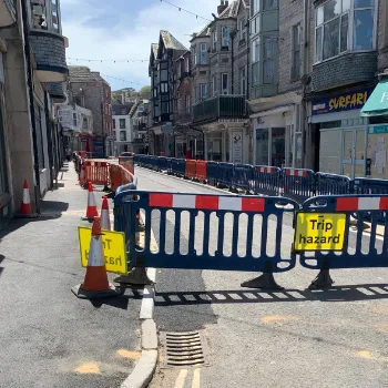 Work progressing in Institute Road