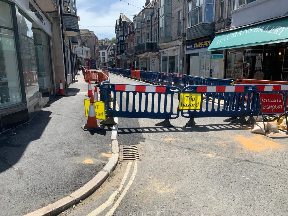 Work progressing in Institute Road