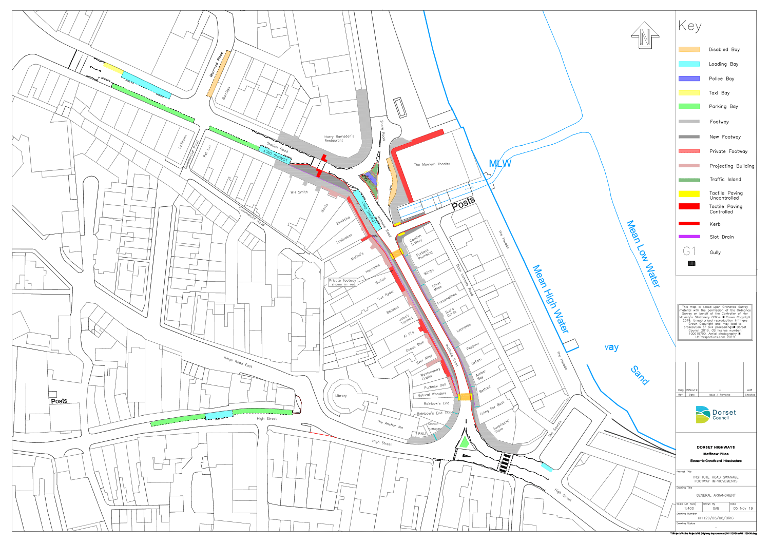 Map of changes