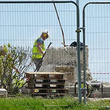 Work on the seafront