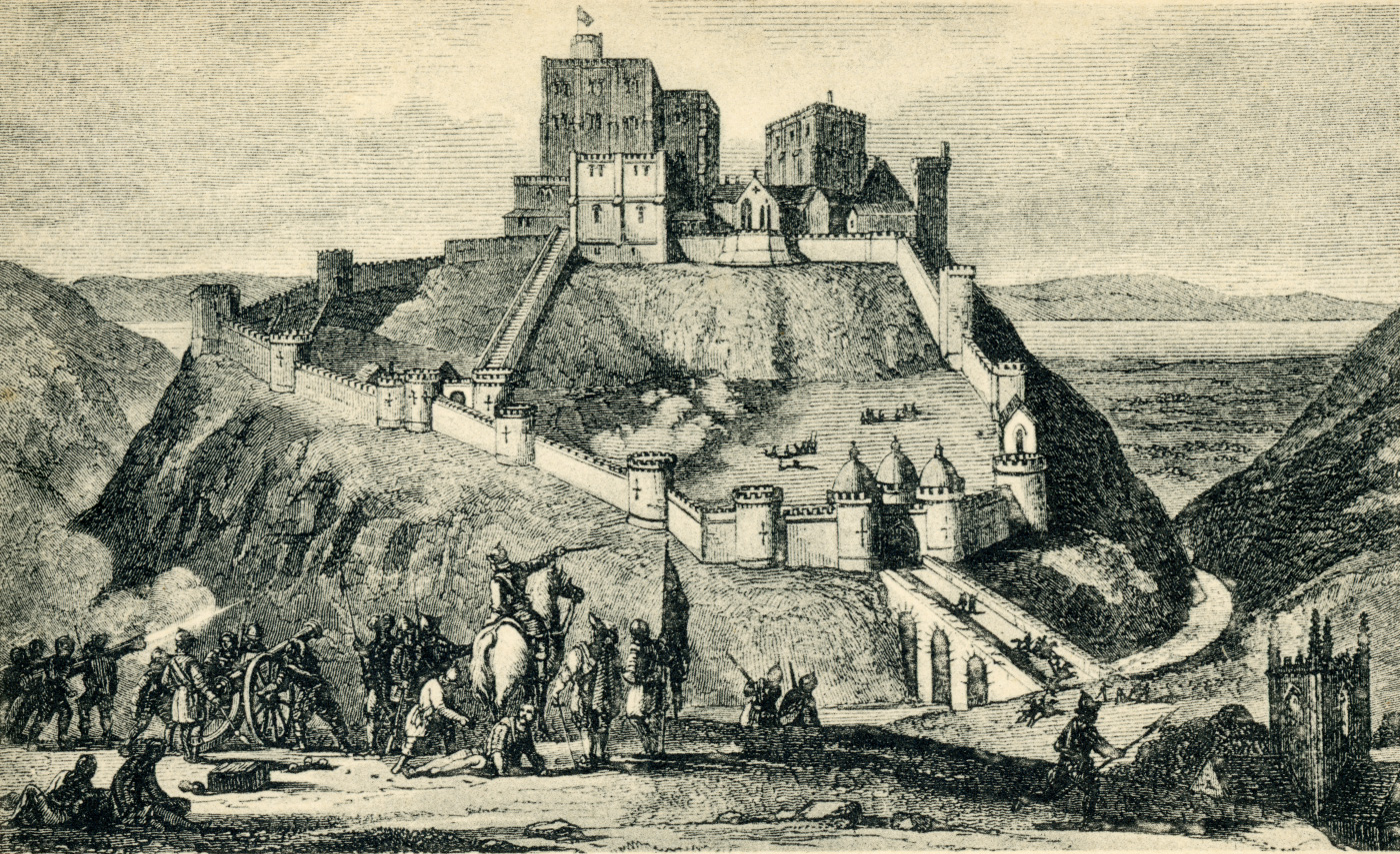 Corfe Castle in 1643