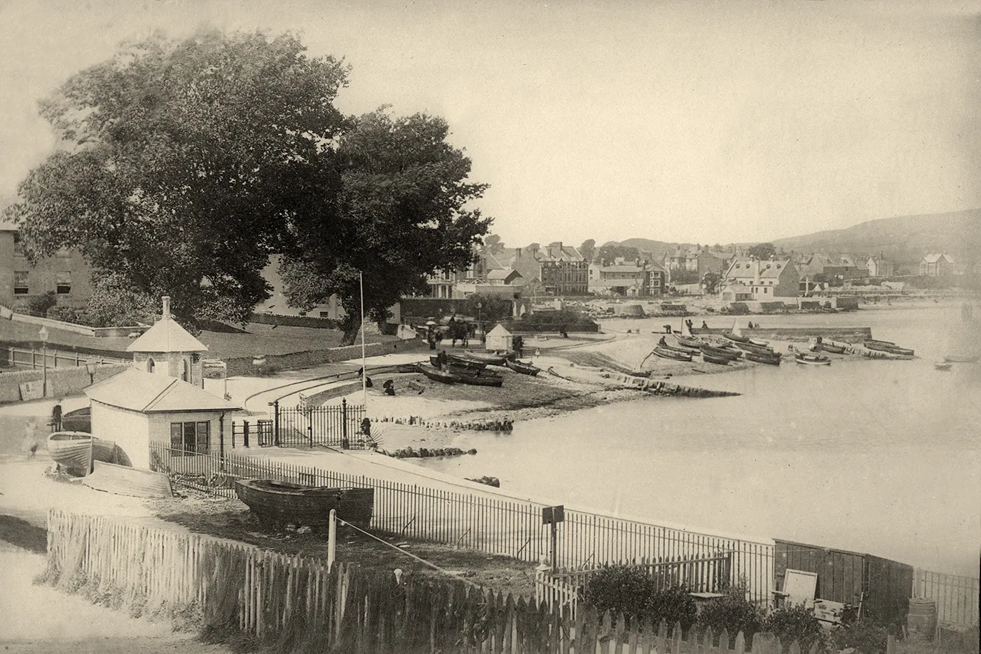 Swanage pier entrance in 1890