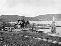 Click to view image Peveril Towers and the Wellington Tower