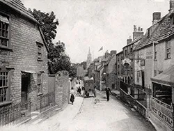 Click to view image Swanage High Street and the Black Swan Inn