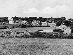 Click to view image Langton Village from Fields