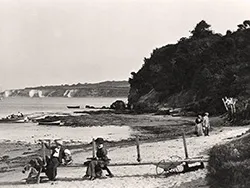 Click to view image Studland Beach and Old Harry early 1900s