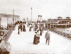 Click to view image Victorian Pier and walkers