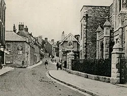 Click to view image Swanage United Reformed Church and High Street