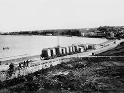 Looking South along Shore Road with Bathing Huts - Ref: VS2172