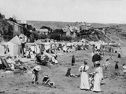 Enjoying the beach and sea early 1900s in the Virtual Swanage Gallery