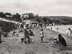 Click to view image Families and Bathing Tents on the Beach