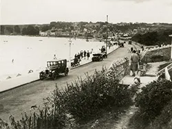 Click to view image Shore Road and Cars in the 1920s