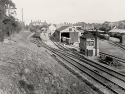 Click to view image Swanage Station and Railway Yard in 1926
