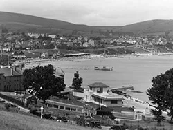 Click to view image Swanage from the Downs in the 1930s
