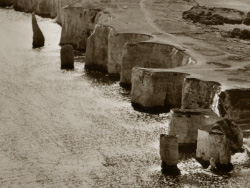 Click to view image Old Harry Rocks and the Foreland 1930s - 2009