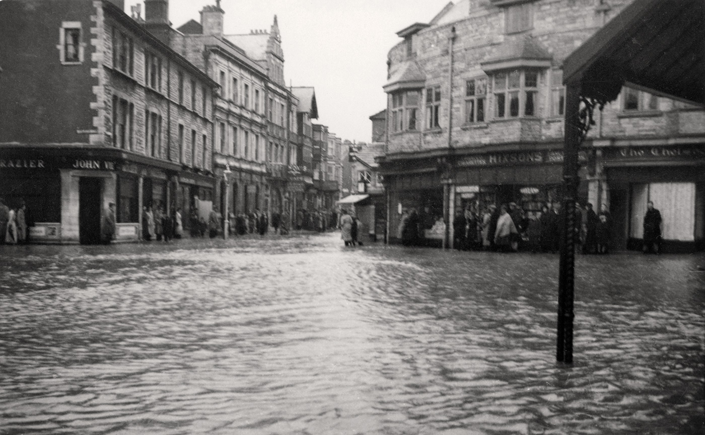Flooded Town Square in 1951