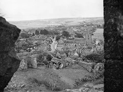 Corfe Village from the Castle - Ref: VS2331