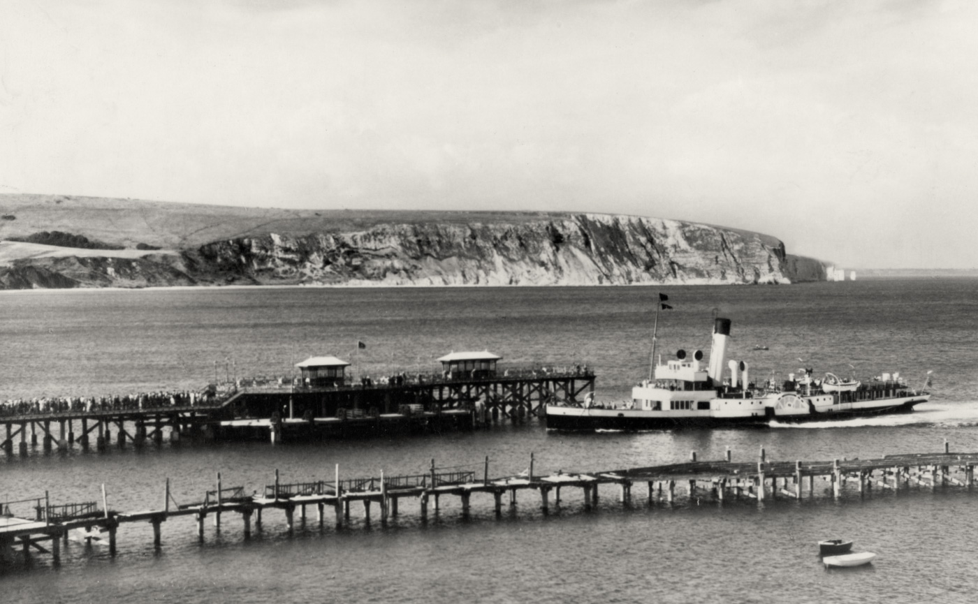 Paddle Steamer Monarch at Swanage Pier