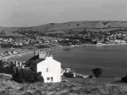 Click to view image Durlston Bay and old Cliff Path