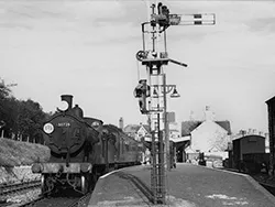 Click to view image Steam Locomotive Class T9 30729 at Swanage Station