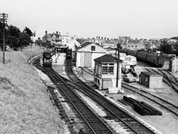 Click to view image Station activity on a summer day in 1963