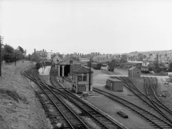 Swanage Railway and coal yard in 1965 - Ref: VS1964
