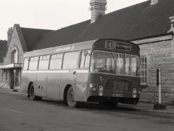 Click to view image Hants Dorset bus 147 to Bournemouth in 1976