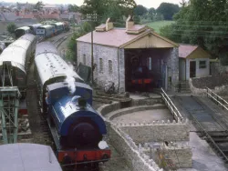 Click to view image 0-6-0 Saddle Tank Loco at Swanage Railway