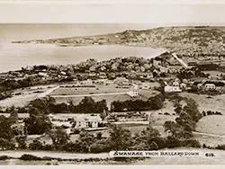 Click to view image Swanage from Ballard 1950s