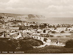 Swanage from the Quarries 1930s - Ref: VS1901