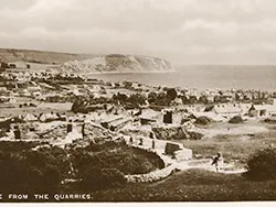 Click to view image Swanage from the Quarries 1930s