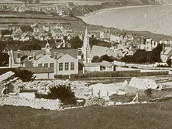 Click to view image Swanage from the Quarries 1930s