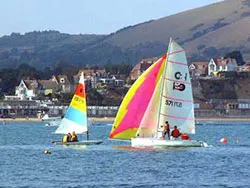 Click to view image Sailing in Swanage Bay