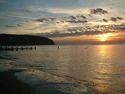 Click to view image Dawn at Swanage