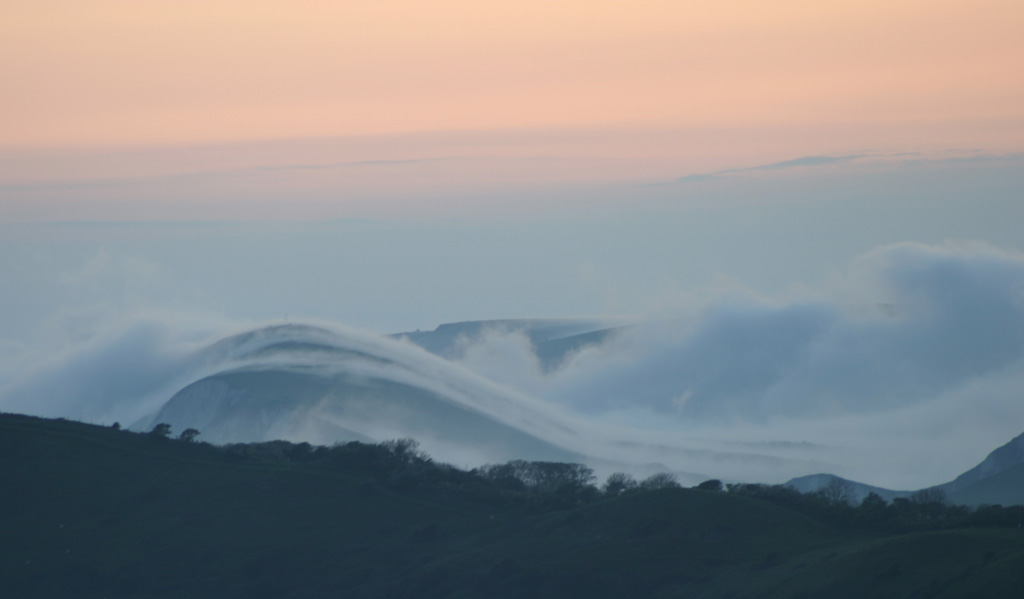 Kimmeridge Hills and Fog