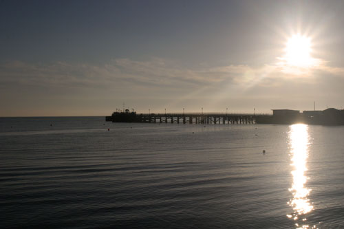 Swanage Pier at dawn