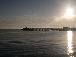 Click to view Swanage Pier at dawn