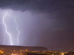 Click to view Lightning over Ballard Down